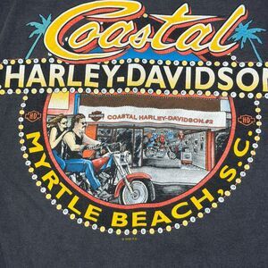 Harley Davidson T Shirt XL Myrtle Beach Motorcycles Vintage 1998 USA  Y2K